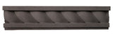 Rustic 16" Rope Wall Moulding - Charcoal
