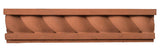 Rustic 16" Rope Wall Moulding - Desert
