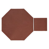 Rustic Terracotta 10" Octagon Unglazed Mission Brown