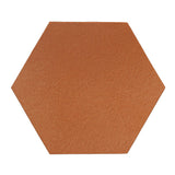  Rustic Terracotta 12" Hexagon Red Iron