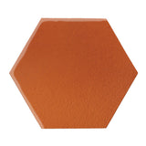 Rustic Terracotta 12" Hexagon Spanish Brown