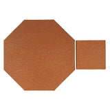  Rustic Terracotta 12" Octagon Red Iron