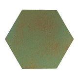  Rustic Terracotta 12" hexagon Light Copper