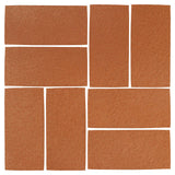  Rustic Terracotta 4"x8" Red Iron