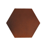  Rustic Terracotta 8" hexagon Leather
