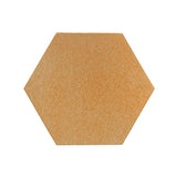 Rustic Terracotta 8" hexagon Yellowstone