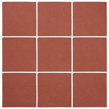 Unglazed Mission Red 4"x4" Rustic Terracotta