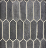 Arabesque 3"x11" Pickets Charcoal Gray