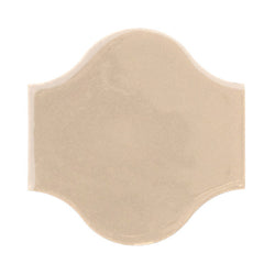Clay Arabesque 11"x11" Pata Grande Tile - Almond 7506c