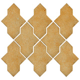 Clay Arabesque Castille Glazed Ceramic Tile - Dijon Mustard Matte