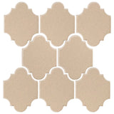 Clay Arabesque 3"x4" Mini San Felipe Ceramic Tile