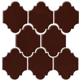 Clay Arabesque 3"x4" Mini San Felipe Tile - Avente Tile