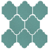 Clay Arabesque 3"x4" Mini San Felipe Tile - Avente Tile
