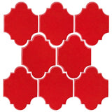 Clay Arabesque 3"x4" Mini San Felipe Tile - Avente Tile