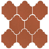 Clay Arabesque 3"x4" Mini San Felipe Tile - Avente Tile