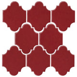 Clay Arabesque 3"x4" Mini San Felipe Tile - Avente Tile