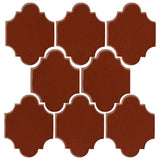 Clay Arabesque 3"x4" Mini San Felipe Tile - Avente Tile