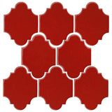 Clay Arabesque 3"x4" Mini San Felipe Tile - Avente Tile