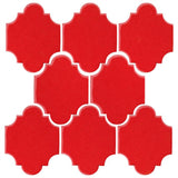Clay Arabesque 3"x4" Mini San Felipe Tile - Avente Tile