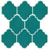 Clay Arabesque 3"x4" Mini San Felipe Tile - Avente Tile