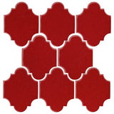 Clay Arabesque 3"x4" Mini San Felipe Tile - Avente Tile