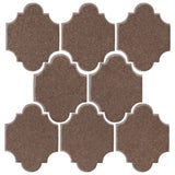 Clay Arabesque 3"x4" Mini San Felipe Tile - Avente Tile