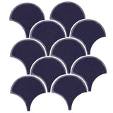 Clay Arabesque 4" Conche or Fish Scale Tile - Avente Tile