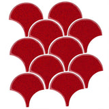 Clay Arabesque 4" Conche or Fish Scale Tile - Avente Tile