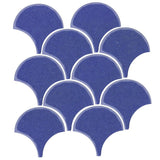 Clay Arabesque 4" Conche or Fish Scale Tile - Avente Tile