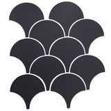 Clay Arabesque 4" Conche or Fish Scale Tile - Avente Tile