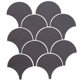 Clay Arabesque 4" Conche or Fish Scale Tile - Avente Tile