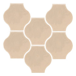 Clay Arabesque 4"x4" Mini Pata Grande Tile - Avente Tile