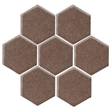 Clay Arabesque 6" Hexagon - Avente Tile