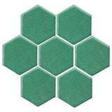 Clay Arabesque 6" Hexagon - Avente Tile