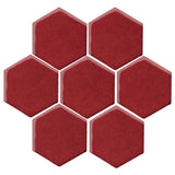 Clay Arabesque 6" Hexagon - Avente Tile