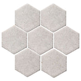 Clay Arabesque 6" Hexagon - Avente Tile