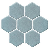 Clay Arabesque 6" Hexagon - Avente Tile