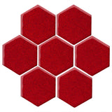 Clay Arabesque 6" Hexagon - Avente Tile