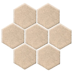 Clay Arabesque 6" Hexagon - Avente Tile