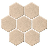 Clay Arabesque 6" Hexagon - Avente Tile