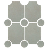 Clay Arabesque Alcazaba Tile 7" x 9" - Avente Tile