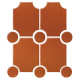 Clay Arabesque Alcazaba Tile 7" x 9" - Avente Tile