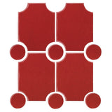 Clay Arabesque Alcazaba Tile 7" x 9" - Avente Tile
