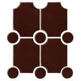 Clay Arabesque Alcazaba Tile 7" x 9" - Avente Tile