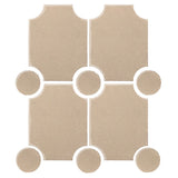Clay Arabesque Alcazaba Tile 7" x 9" - Avente Tile