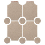 Clay Arabesque Alcazaba Tile 7" x 9" - Avente Tile