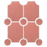 Clay Arabesque Alcazaba Tile 7" x 9" - Avente Tile