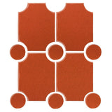 Clay Arabesque Alcazaba Tile 7" x 9" - Avente Tile