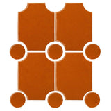 Clay Arabesque Alcazaba Tile 7" x 9" - Avente Tile