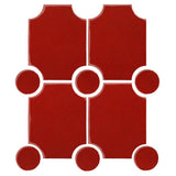 Clay Arabesque Alcazaba Tile 7" x 9" - Avente Tile